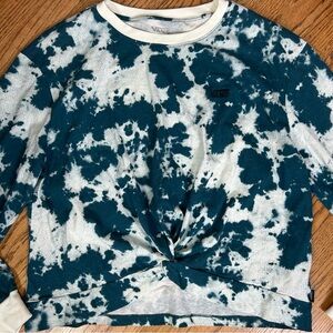 Vans | Knotted Tie Dye Long Sleeve Crew Neck Top Size L